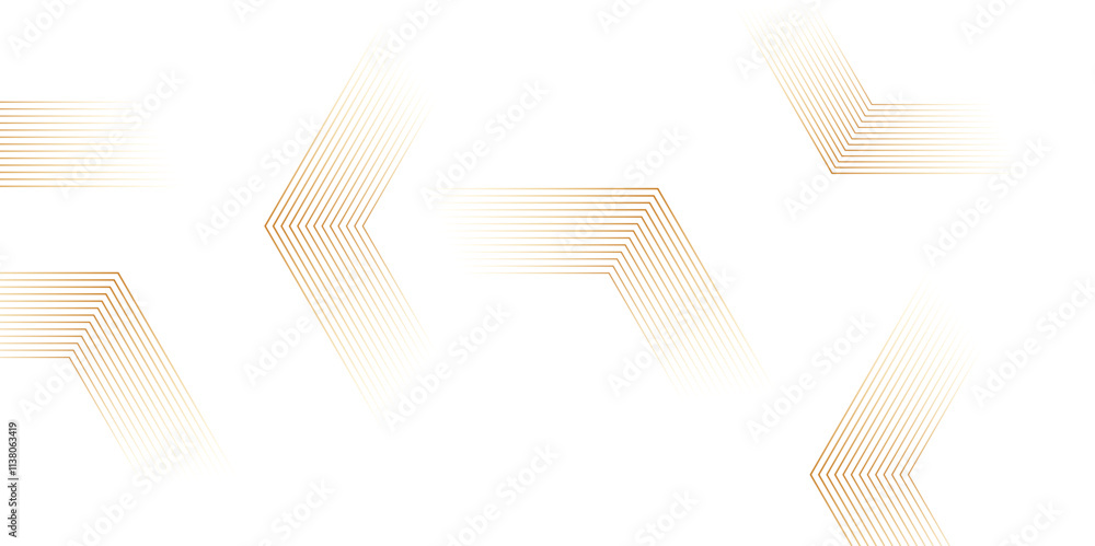 Poster abstract golden hexagon graphic ornament. arabian stylish seamless pattern on white background. crea