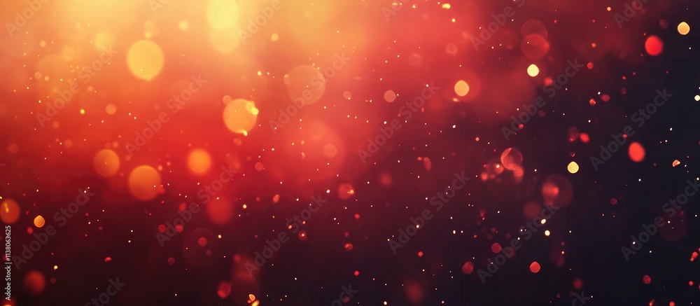 Poster abstract blurred red background with bokeh lights and defocused elements ideal for creative designs 