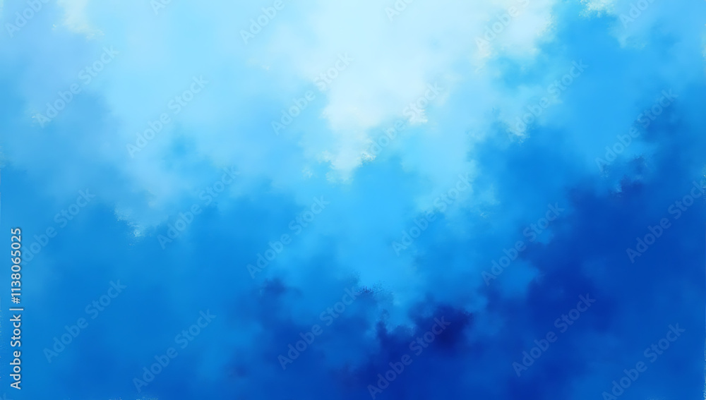 Poster Blue gradient paint used as a textured background in abstract art paintings creates a unique visual effect instantly._00001_