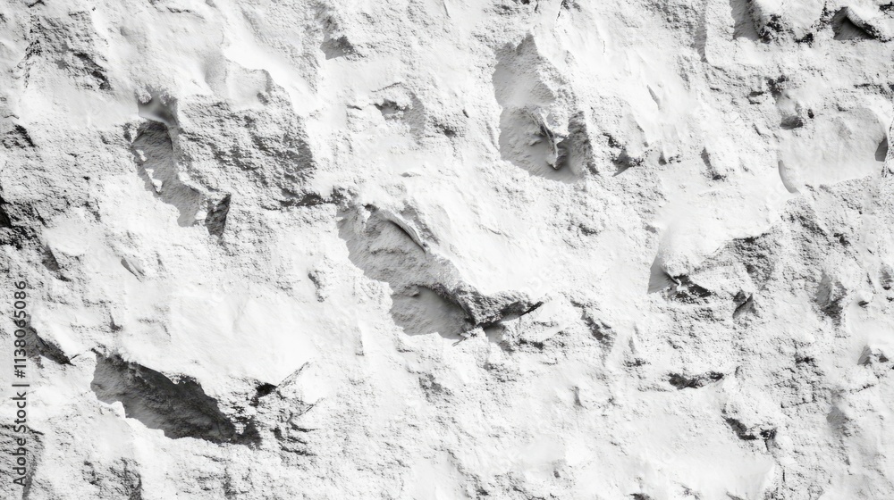 Poster background texture of frozen snow with rugged surface details ideal for winter themes and design pro