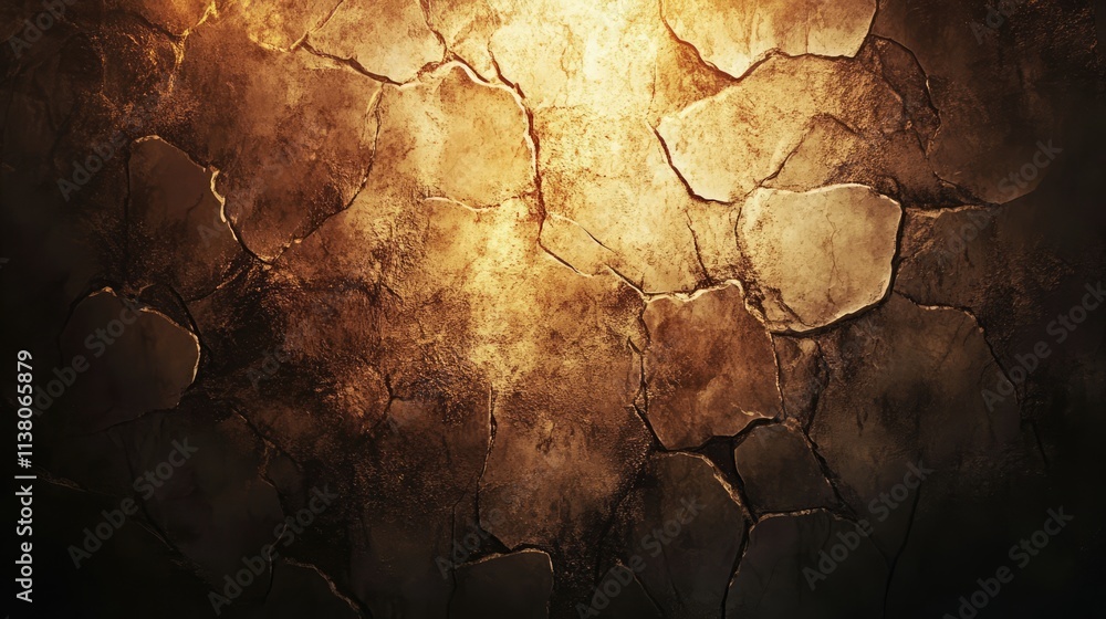 Poster rustic textured stone background with warm tones and cracked surface ideal for artistic and design a