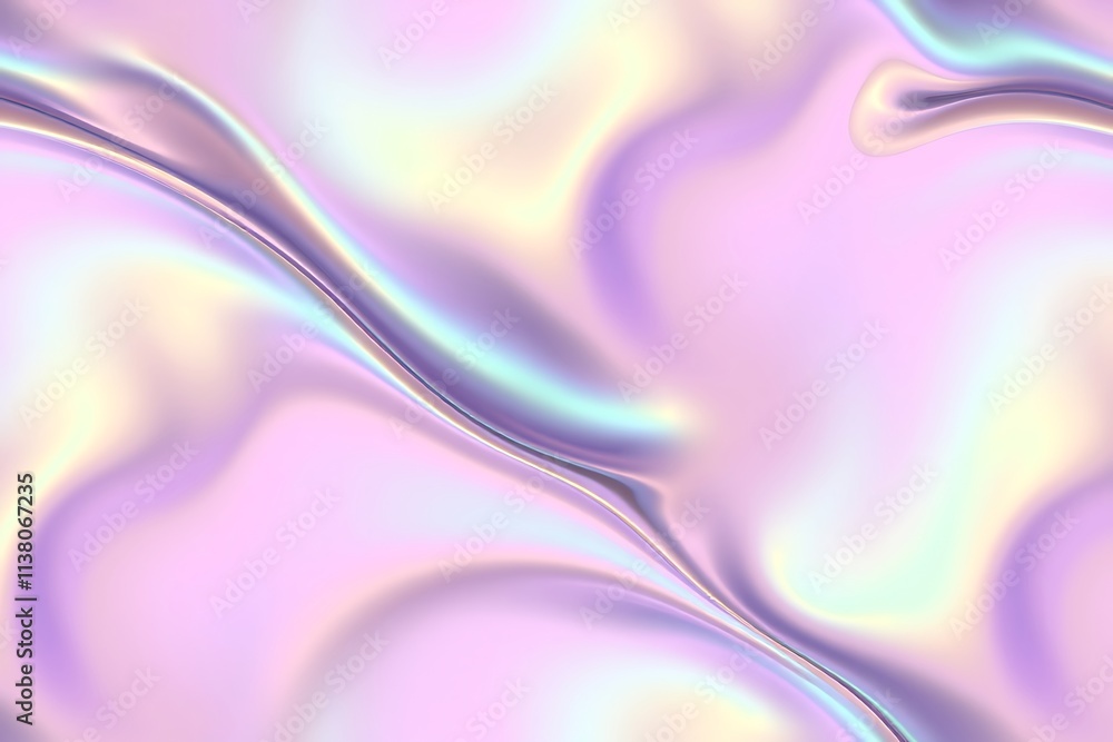 Poster holographic abstract background: an ethereal and iridescent background, with a mesmerizing interplay