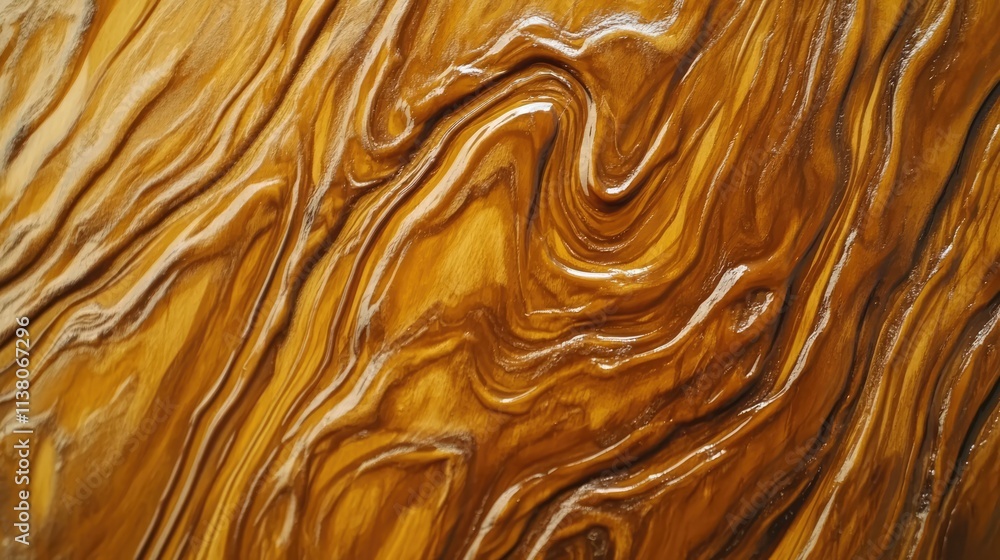 Poster teak wood plank texture with polished finish and resin accent showcasing rich natural patterns and g
