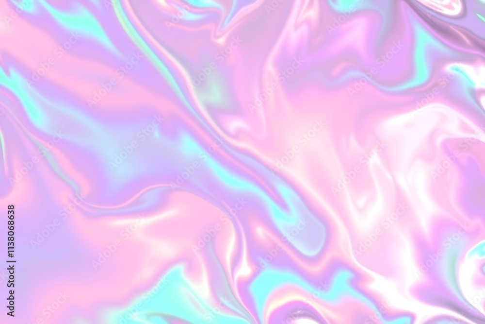 Poster holographic abstract: a mesmerizing and ethereal abstract background with vibrant holographic hues, 