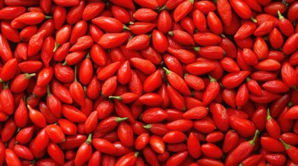 Red Goji Berries Background Natural Superfood for Health and Wellness Benefits