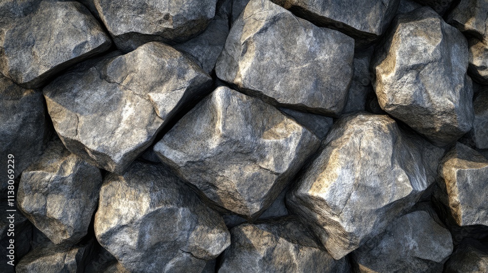 Poster granite stone texture background featuring rough and uneven natural patterns for architectural and d