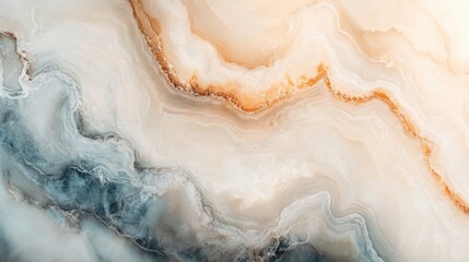 Obraz premium Elegant beige and gold marble texture for luxurious interiors ideal for wallpaper and decorative surfaces with space for your text