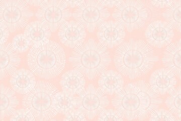 Fototapeta premium Peach Blossom Dreams: Delicate blush pink background with a seamless pattern of stylized white blossoms, perfect for feminine designs and branding.