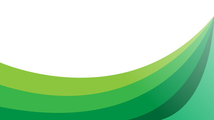 Abstract Background Green Gradient Curved Pattern in Minimalistic Style
