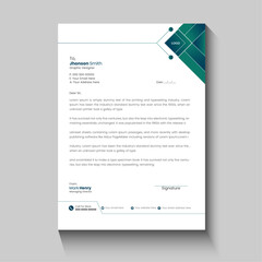 Professional business letterhead template,generating a professional impression,simple letterhead.