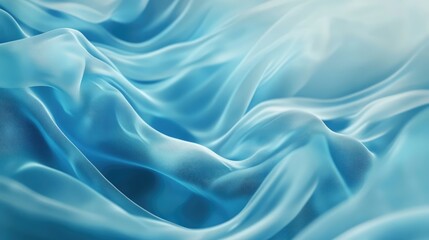 Obraz premium Elegant blue silk fabric texture pattern for luxurious background design and smooth satin aesthetic in interior or fashion applications.