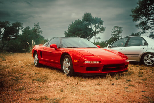 Red Honda/Acura NSX. Montevideo, Uruguay.