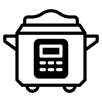 recommend clip art: Electric rice cooker icon