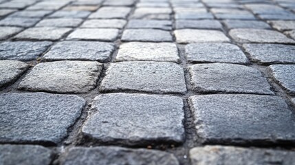 Obraz premium Gray Concrete Cobblestone Texture Background for Design Projects and Copy Space