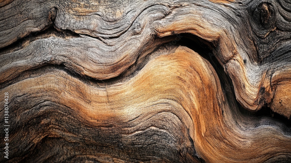 Poster textured swirls of aged brown wood creating a rustic background ideal for nature inspired designs an
