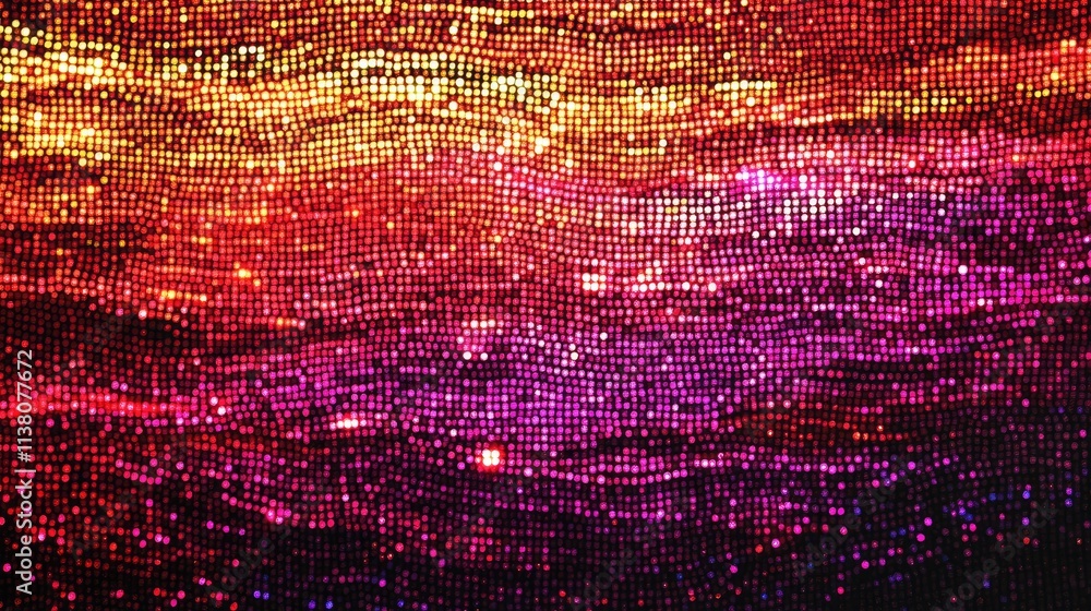 Aufkleber glittering sequin texture background in vibrant colors ideal for banners and abstract designs with a