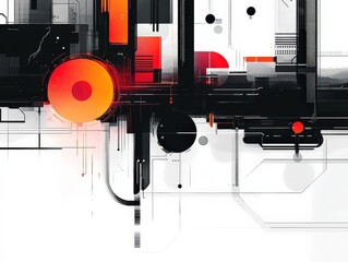 Futuristic Abstract Technology Design Elements