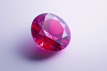 A stunning pink gem shines with brilliance and elegance. Its facets capture light beautifully. Perfect for jewelry design and inspiration. Generative AI