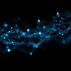 Obraz premium Abstract Network Structure Visualization