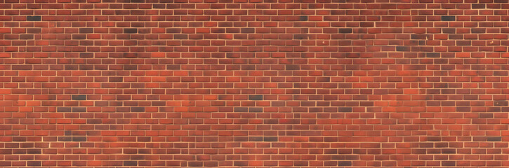 Naklejka premium Red color brick wall for brickwork background