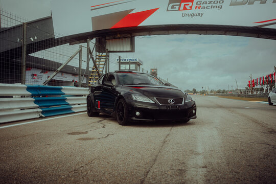 Black Lexus IS F. Montevideo, Uruguay