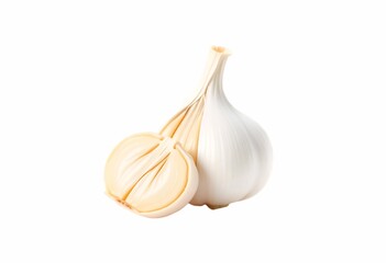 Garlic on a transparent White background