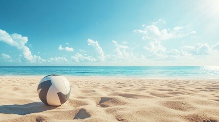Obraz premium Beach Ball Summer Vacation Idyllic Seascape