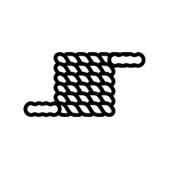 battle ropes fitness tool line icon vector. battle ropes fitness tool sign. isolated contour symbol black illustration