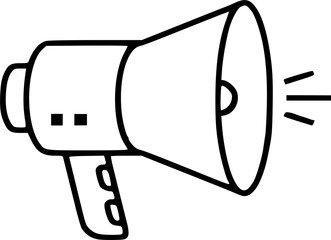 advertising, bullhorn icon. Element of marketing and advertising icon for mobile concept and web apps. Thin line advertising, bullhorn icon can be used for web and mobile