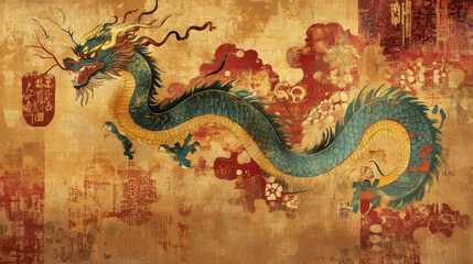 Obraz premium Design elements based on Chinese designs 10th-13th century.