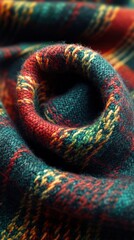 Cozy Textured Wool Pattern in Warm Colors