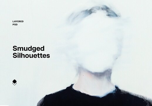 Smudged Silhouettes Backgrounds With Generative AI