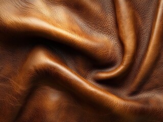 Fototapeta premium Rich Textured Brown Leather Background