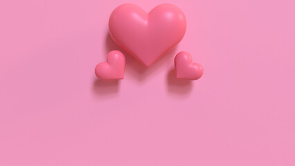 Valentine 3D Love Illustration - Charming and Cute Visual Design in 4K