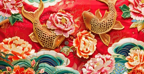 Chinese fabric carp culture