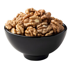 Fototapeta premium bowl of walnuts isolated on white background