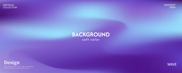 Abstract background of blue glowing soft purple waves. The surface texture of the fabric is strong. Dark colored background with space for design.