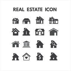 Real Estate and Construction Thin Line icons set. Real Estate and Building outline Style icons.
