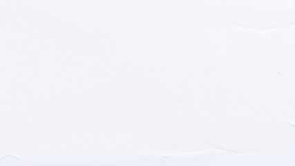 Fototapeta premium Close-up shot of white paper texture with visible fibers and slight wrinkling, old, white background, close-up