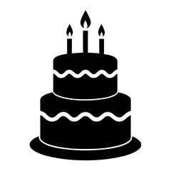 birthday cake with candles