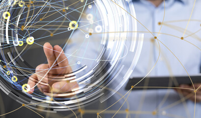 conference Digital Network and data concept 3d