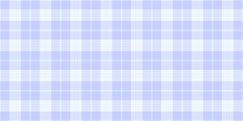 Customized seamless plaid fabric, kitchen texture check pattern. Fashionable background textile vector tartan in light and alice blue colors.