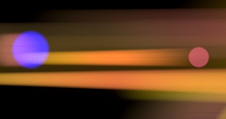 A dynamic swirl of vibrant lights
