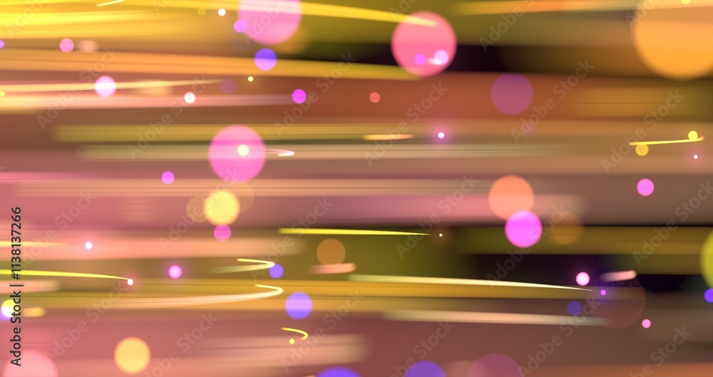 Poster a dynamic swirl of vibrant lights