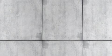 Fototapeta premium Rough concrete wall with modern decoration in panoramic image, rough concrete, pattern, interior
