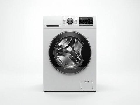 washing machine isolated on white