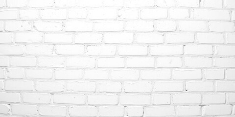 White brick wall texture background for design and decoration projects, background, clean