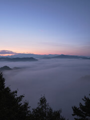 マジックアワーの雲海