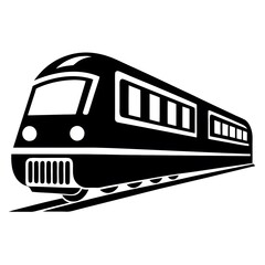 train on a white background