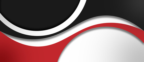 Abstract red and black wavy background with dynamic curve for business concept